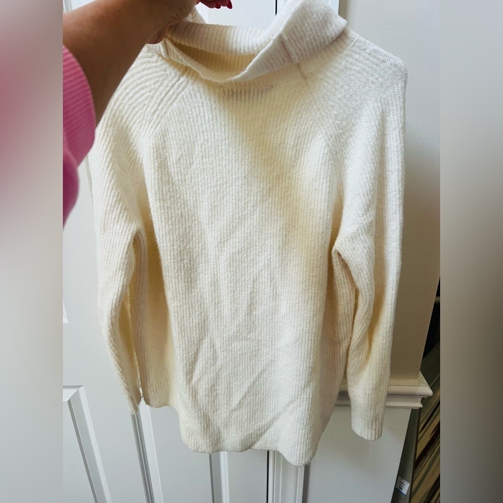 LOFT Ivory Cowl Neck Sweater - Picture 4 of 5